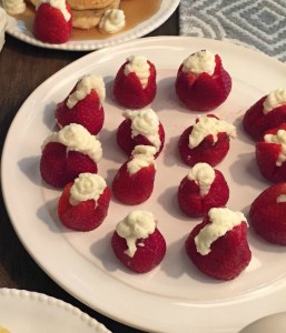 strawberries and clotted cream
